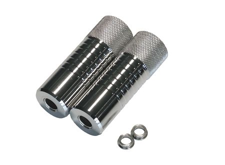 Pegs SILVER 10+14mm zonder draad INCL Adapter