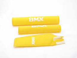 BMX pad set yellow  3-pieces