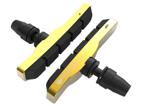 Promax B-1 Cartridge brake pads post mount 70mm gold