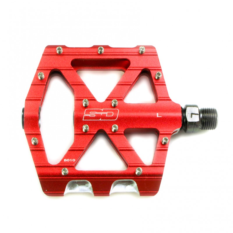CNC Super Duper Flatpedal V2 Expert red