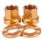 Shadow Axle Nuts aluminium (pair) BMX Bike 3/8"